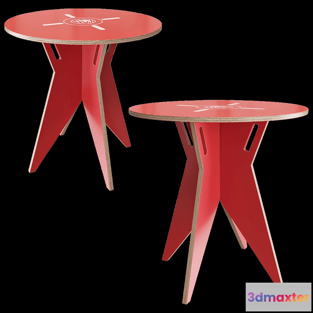 1640516 - Swallow’s Tail Furniture - Coffee table and stool ST Stolik 3D Max