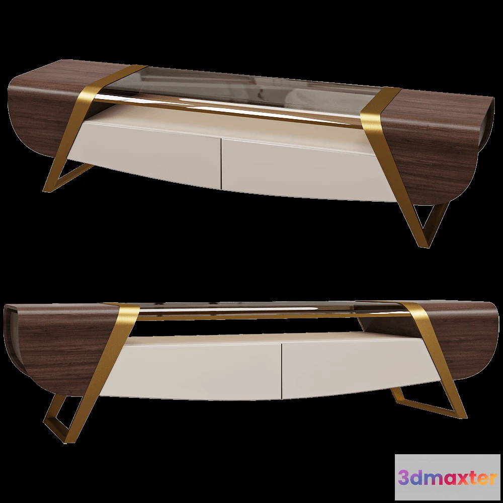 1640682 - Turri - Table Melting Light TV Unit Turri 3D Max