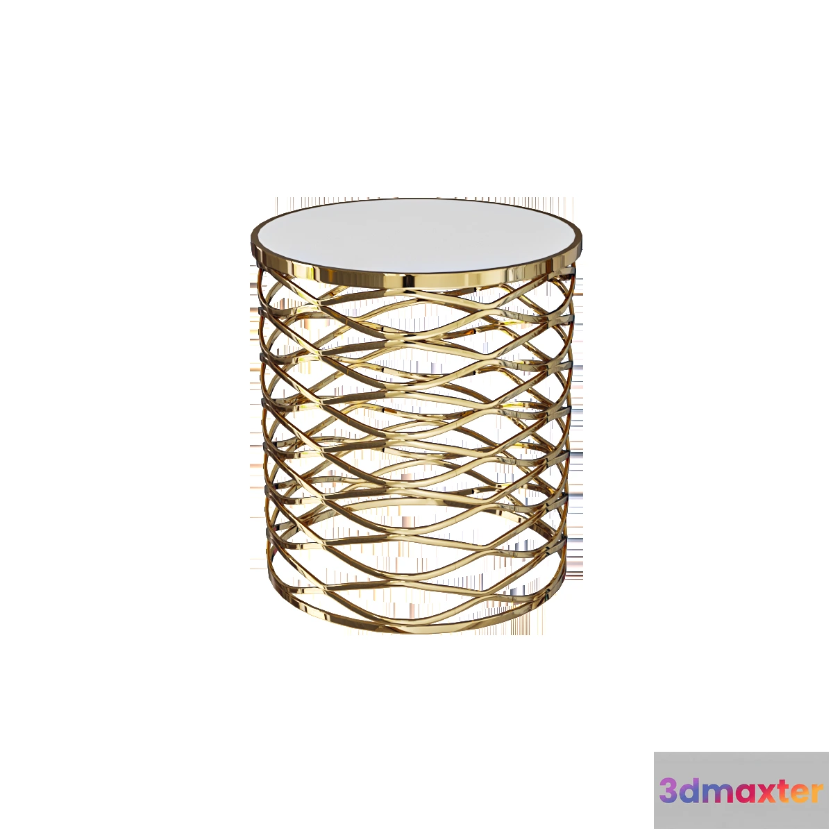 1640780 - furniture - Gold round table 3D Max