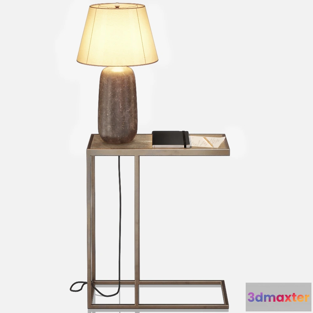 1641002 - furniture - Kathy Kuo - brass table 3D Max