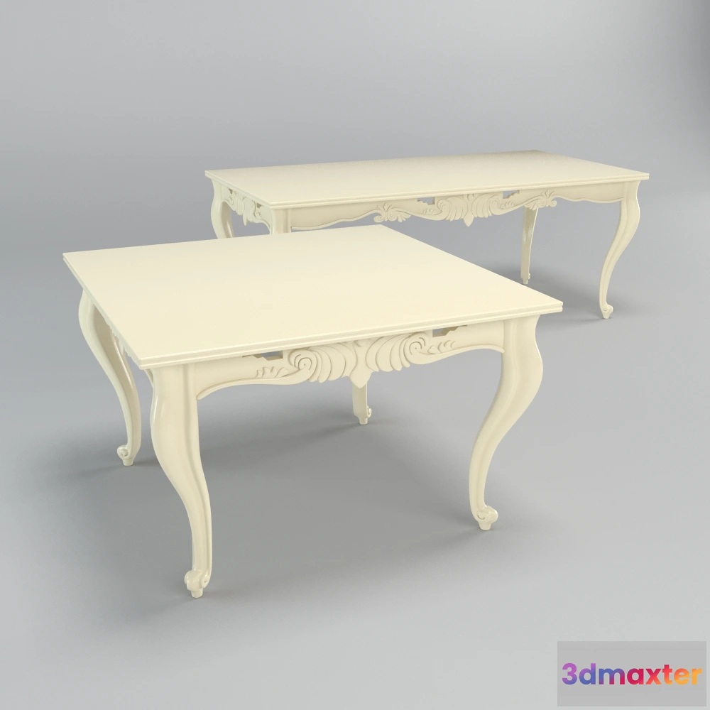 1641024 - furniture - White table 0667 3D Max