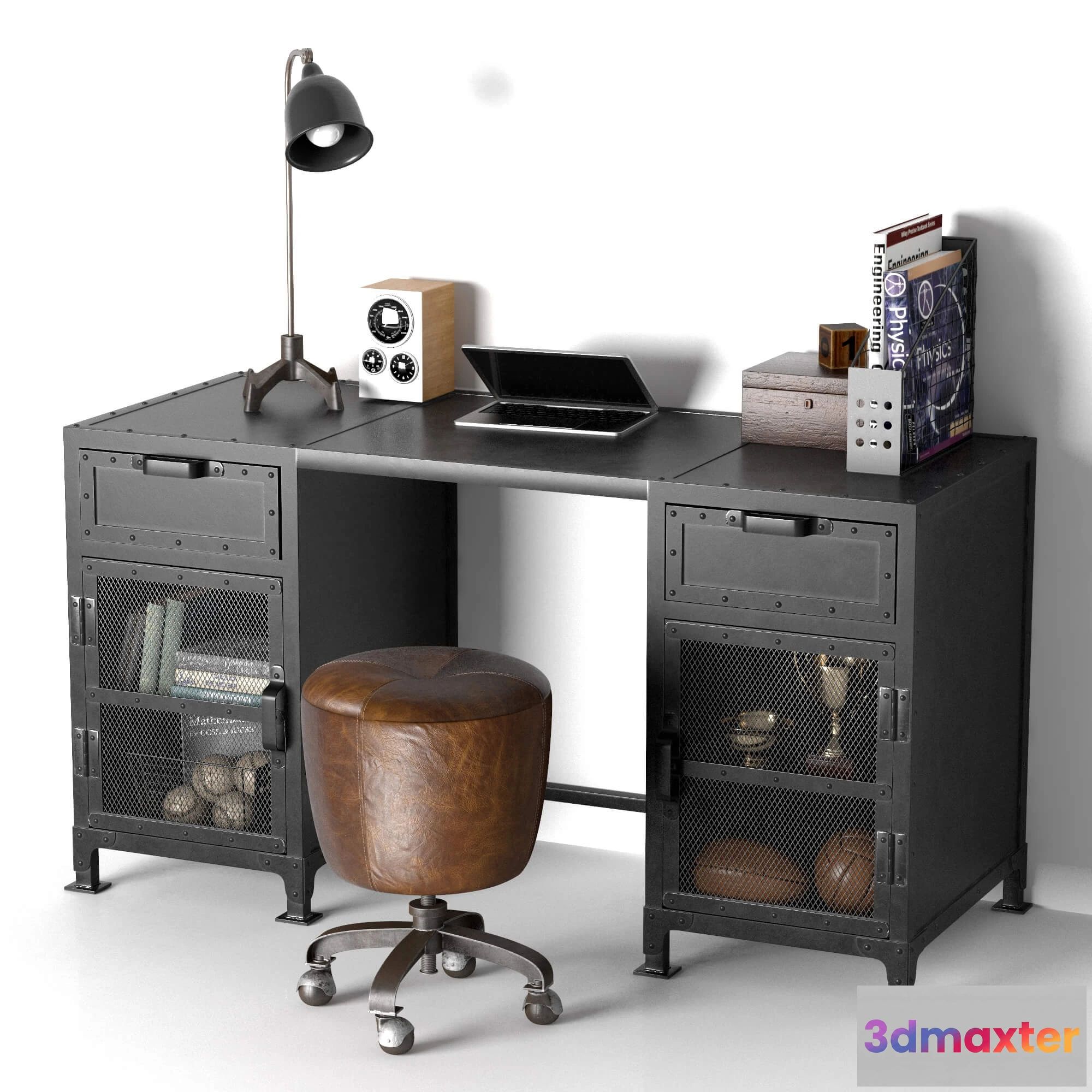 1641076 - furniture - Hopper Storage  desk 3D Max
