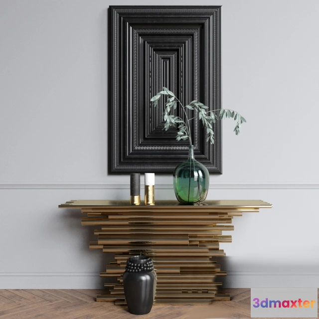 1641270 - furniture - Decor set with console table 3D Max