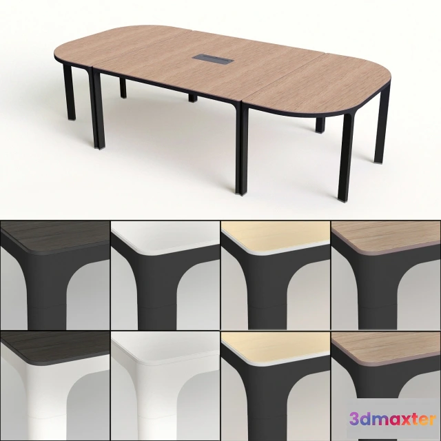 1641308 - furniture - Conference table Ikea bekant 3D Max