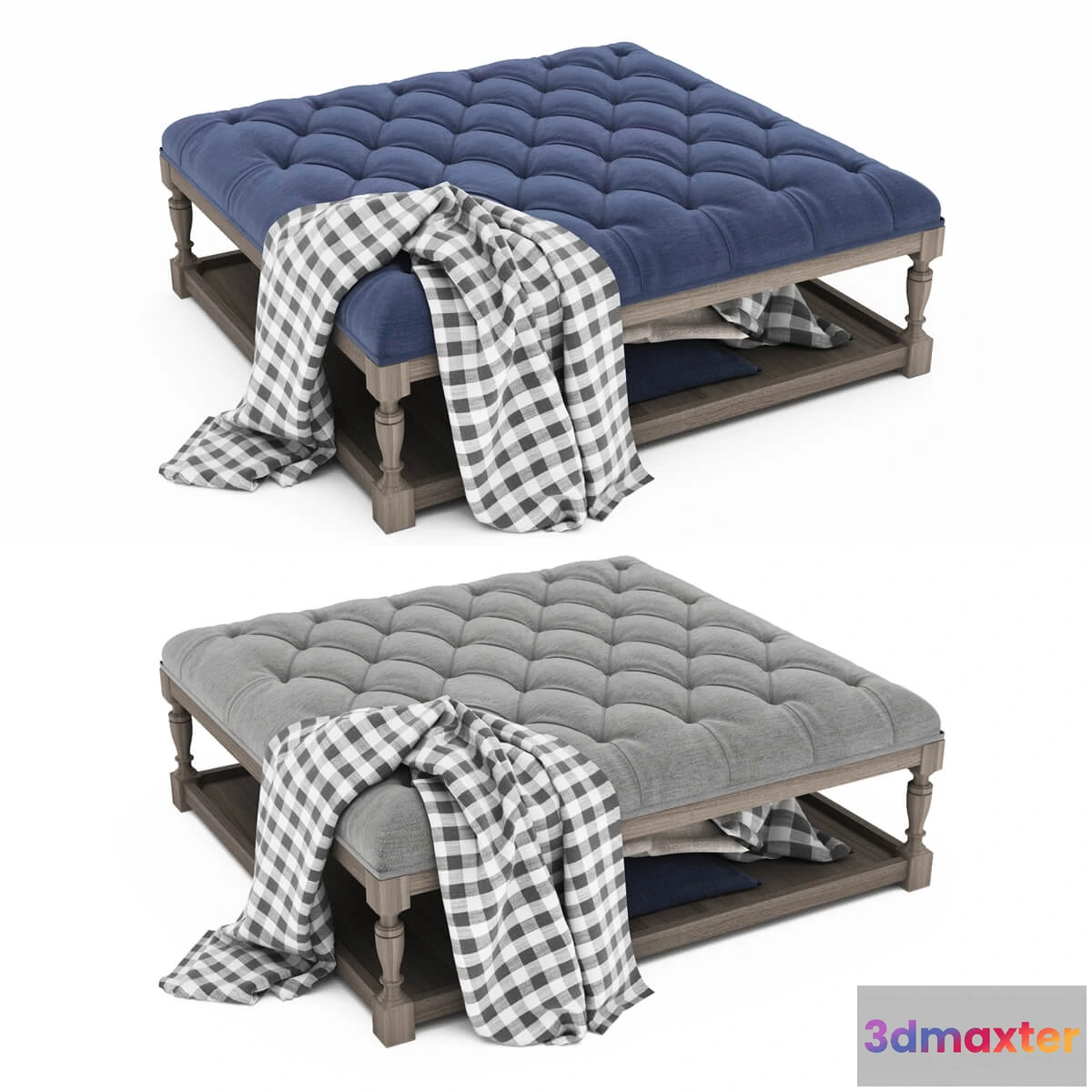 1641358 - furniture - Coffee table Ottoman 3D Max