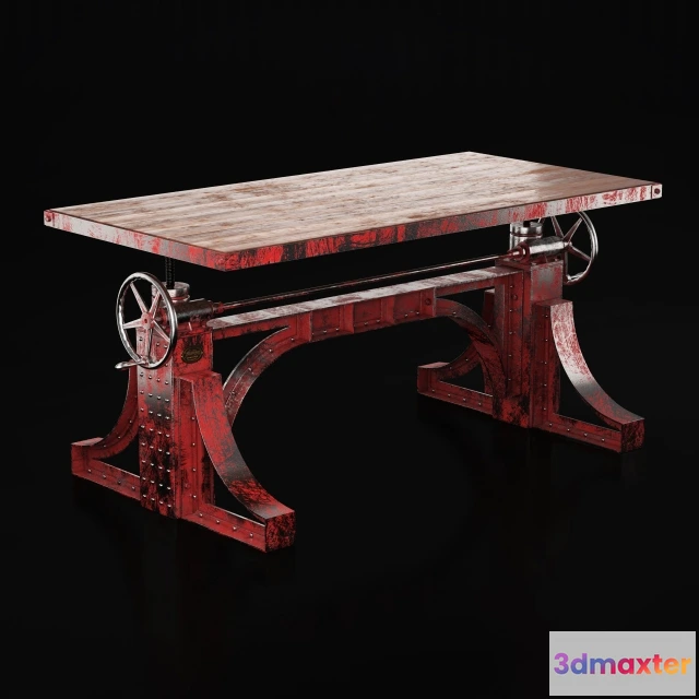 1641432 - furniture - Bronx Crank table 3D Max