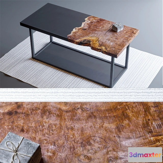 1641462 - furniture - Wood Slab Table 3 3D Max