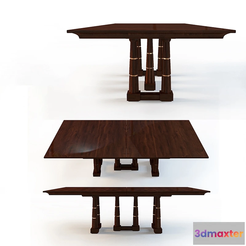 1641570 - furniture - Baker Column Dining Table No. 8636G 3D Max