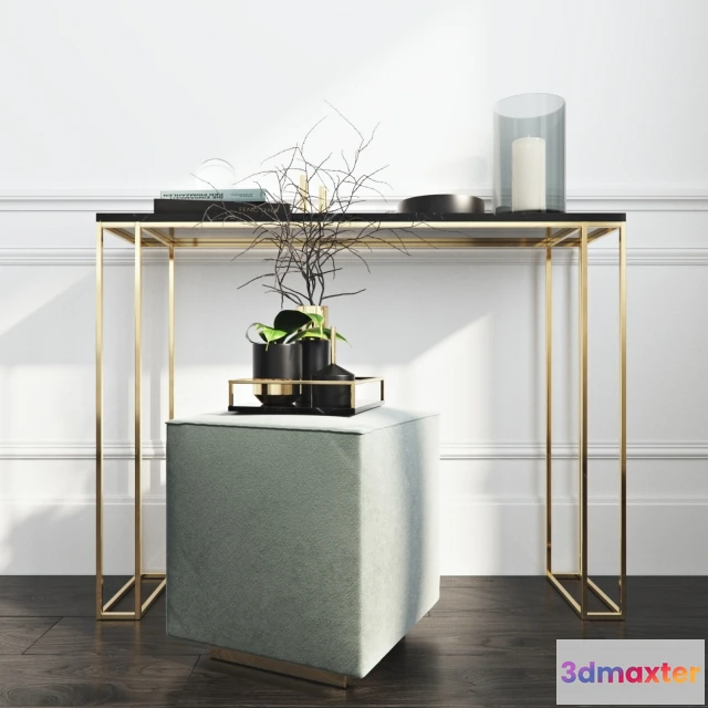 1641642 - furniture - Pouf Console Decor 3D Max