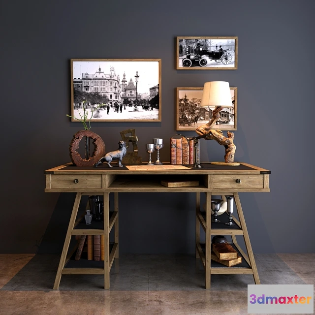 1641666 - furniture - Decorative set 3D Max