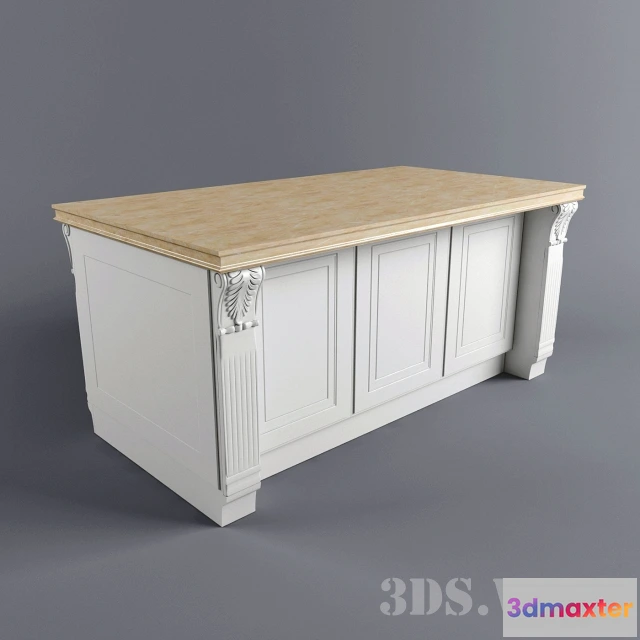 1641702 - furniture - Baltimora Kitchen Island 3D Max