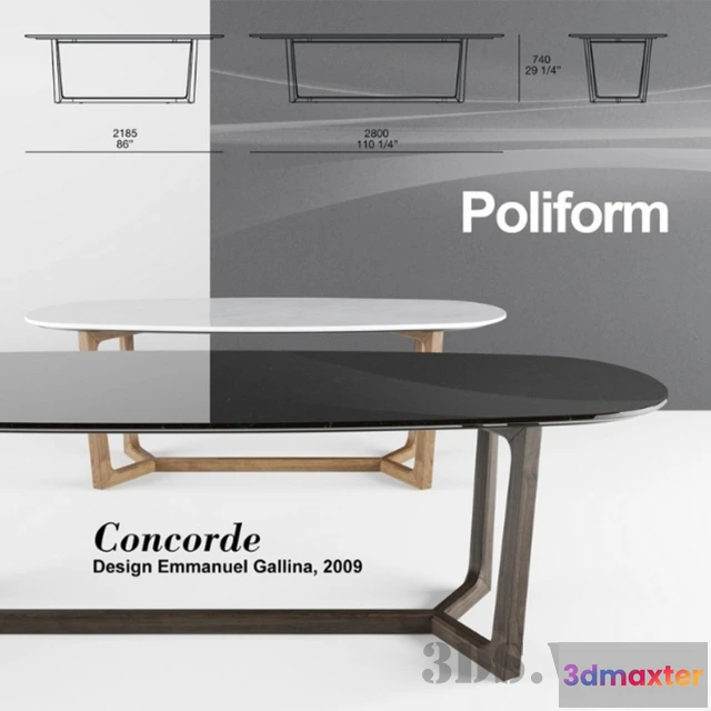 1641704 - furniture - Table Concorde 3D Max