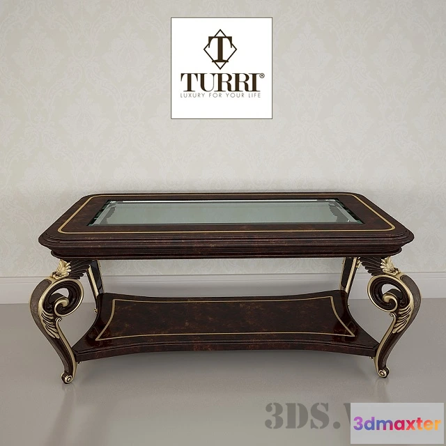 1641874 - furniture - Coffee table Turri - Classic TC191Le 3D Max