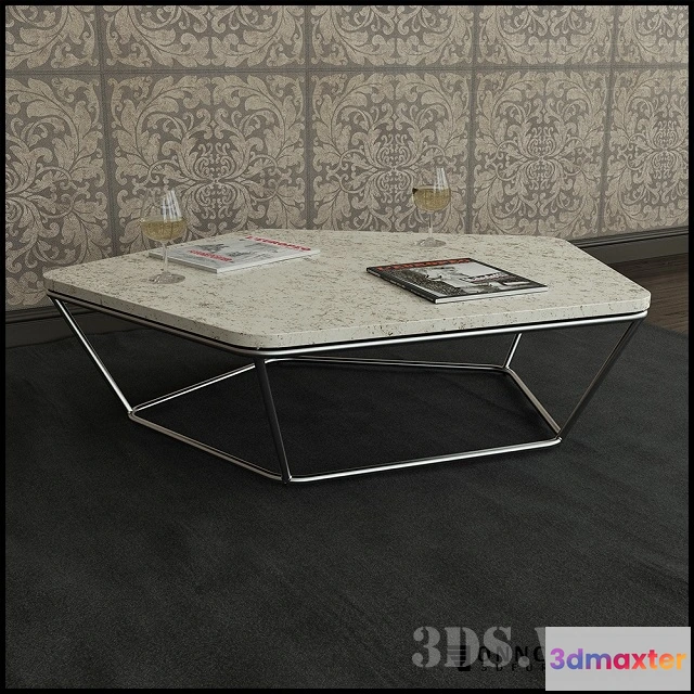 1642076 - furniture - Natuzzi Chocolat coffee table 3D Max