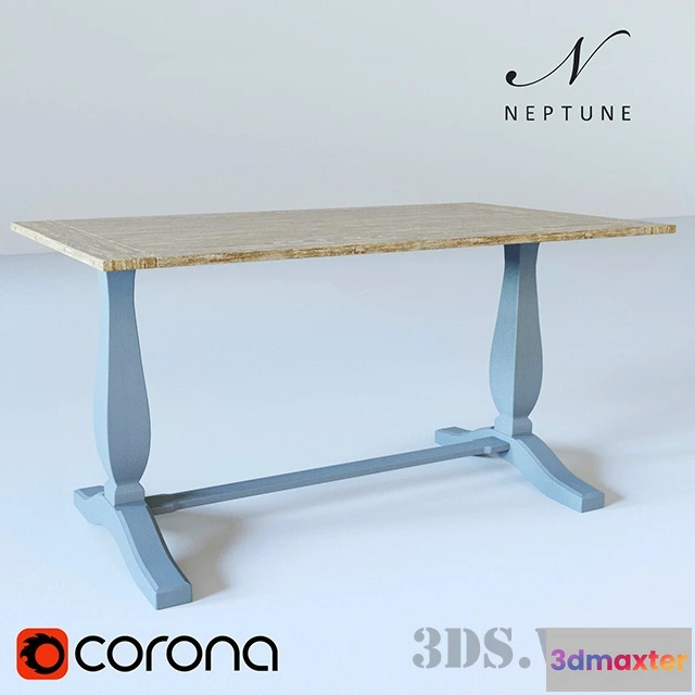 1642184 - furniture - Rectangular table HARROGATE 6 SEATER 3D Max