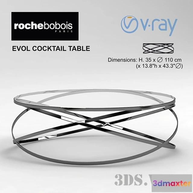 1642272 - furniture - Evol Cocktail table 3D Max
