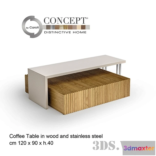 1642382 - furniture - Coffee table BONSEKI BRIDGE - Caroti Concept 3D Max