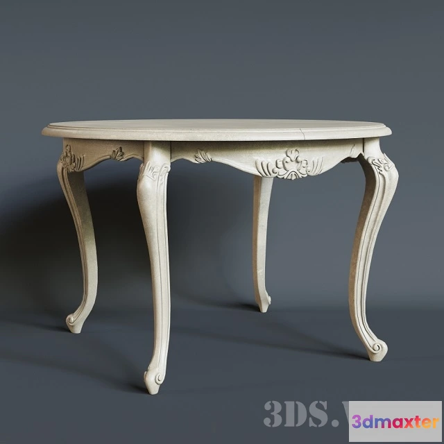 1642426 - furniture - Berger extendable round table 3D Max