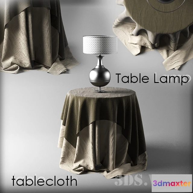 1642534 - furniture - Table and table lamp 3D Max