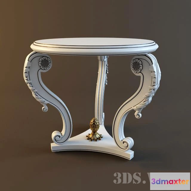 1642586 - furniture - Small classic table 3D Max