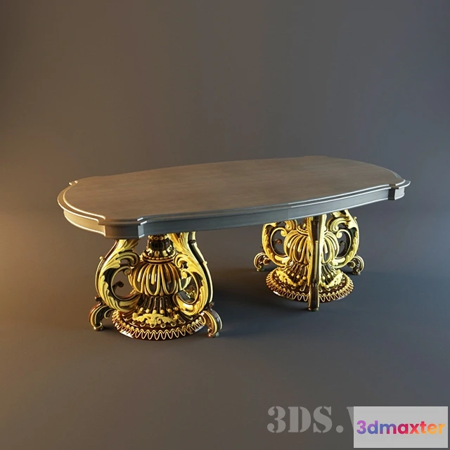 1642620 - furniture - Classic table with chic legs 3D Max