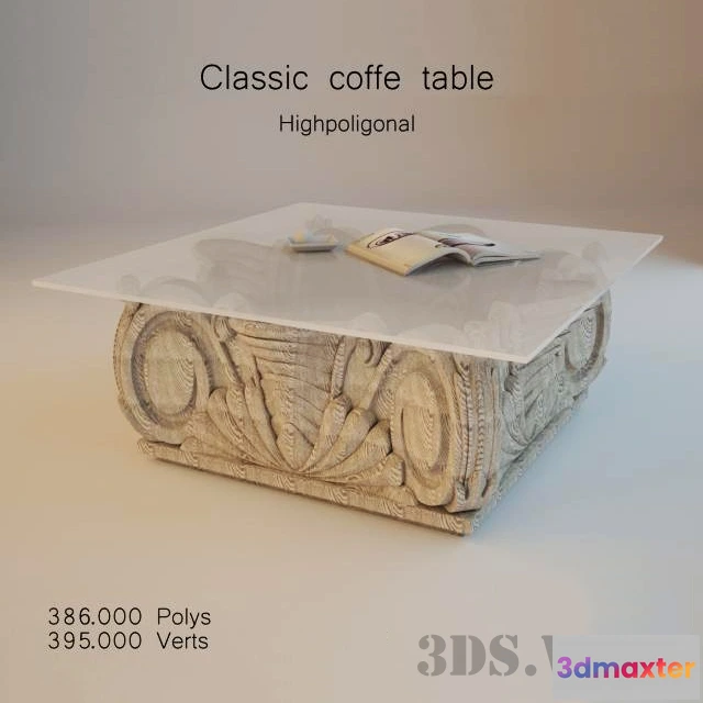 1642626 - furniture - Classic coffee table 3D Max