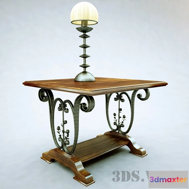 1642630 - furniture - Old classic table 3D Max