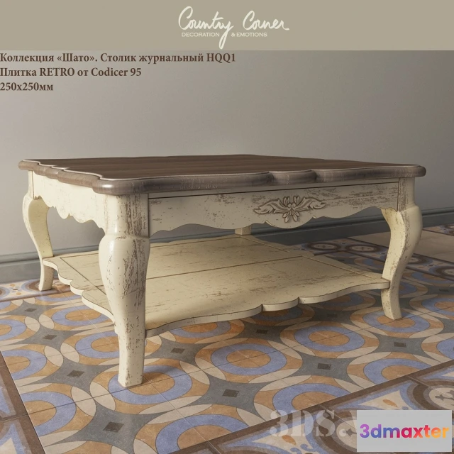1642688 - furniture - Coffee table HQQ1 from Codicer 3D Max