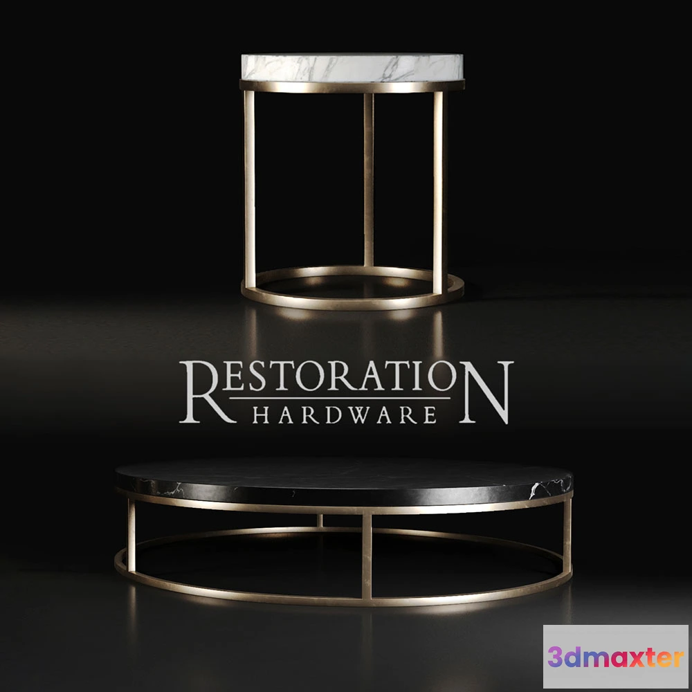 1642710 - furniture - Nicholas Round Stone Coffee Tables 3D Max