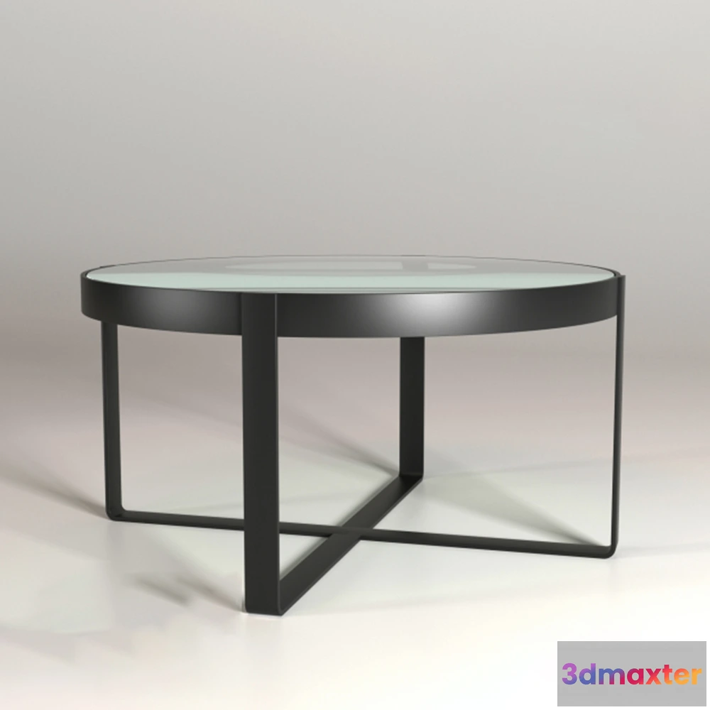 1642712 - furniture - Pottery Barn Round Coffee Table 3D Max