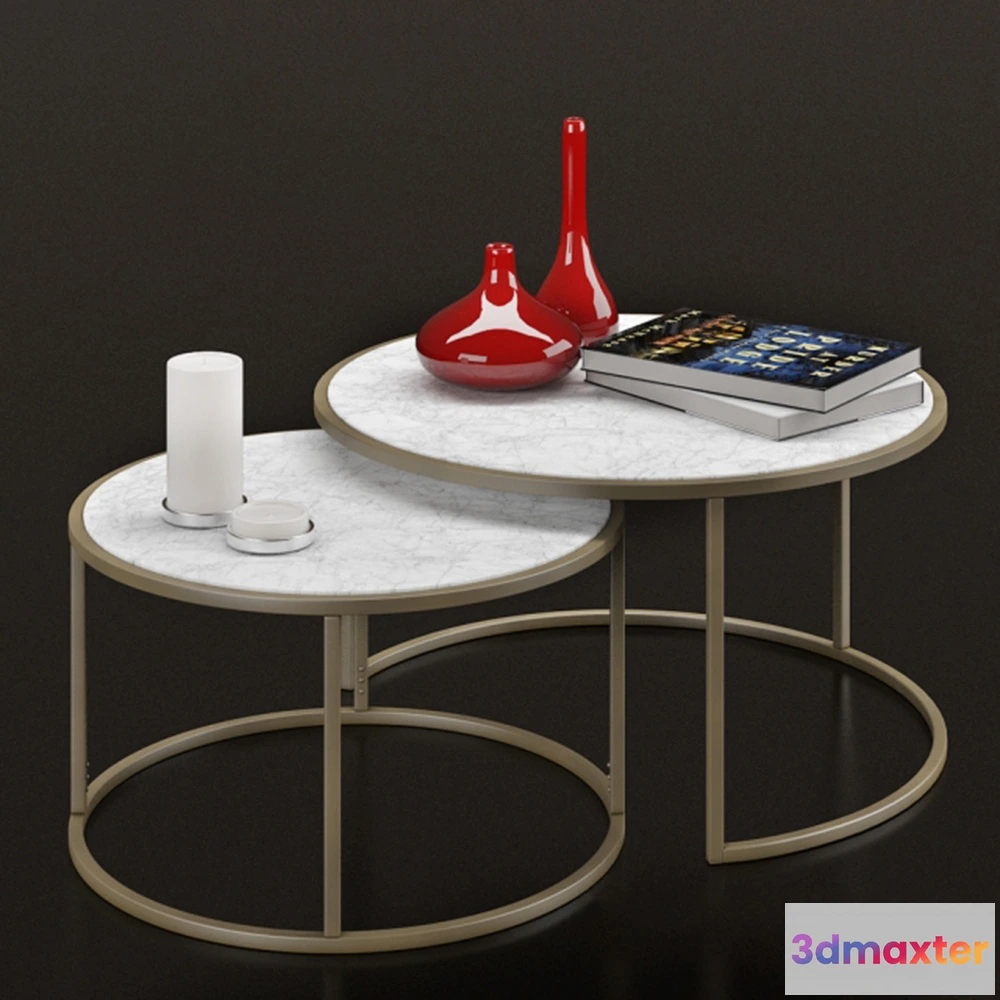 1642772 - furniture - Round tables for design 3D Max