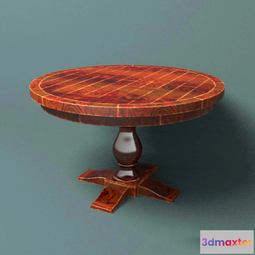 1642804 - furniture - Round Dining Table Monastery Restoration Hardware 3D Max