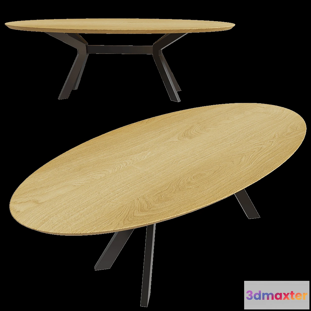 1642944 - Vincent Sheppard - Dining table Albert ellipse 3D Max