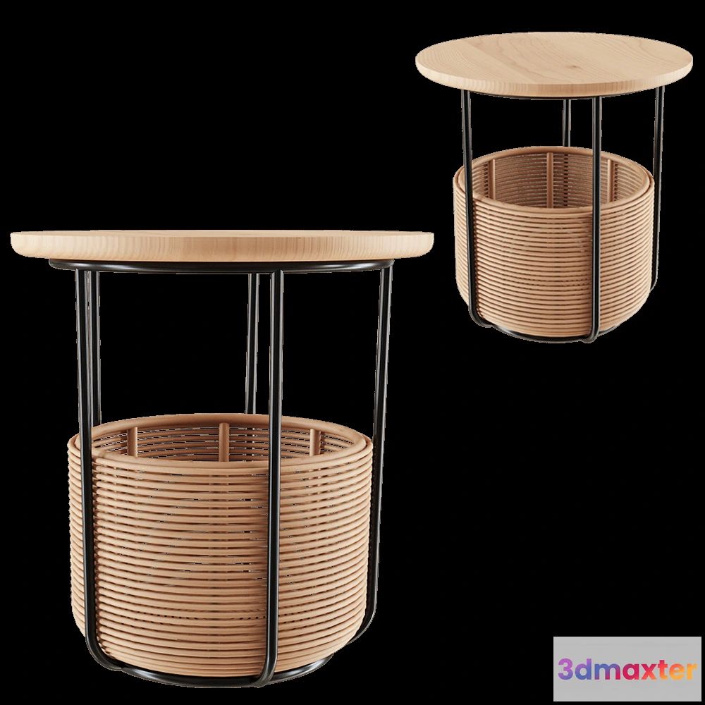 1642950 - Vincent Sheppard - Basket table Medium 3D Max