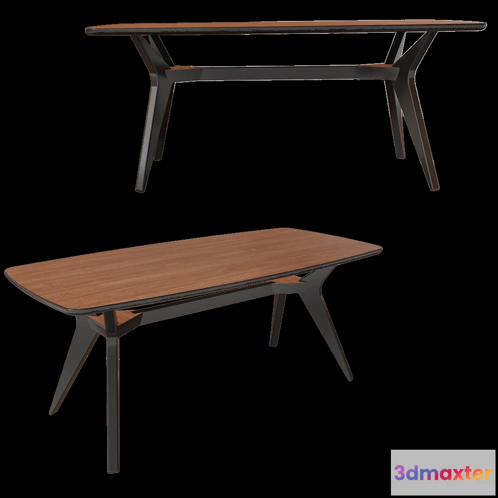 1642968 - VOLOSHEK  - Dining table Boomerang 3D Max