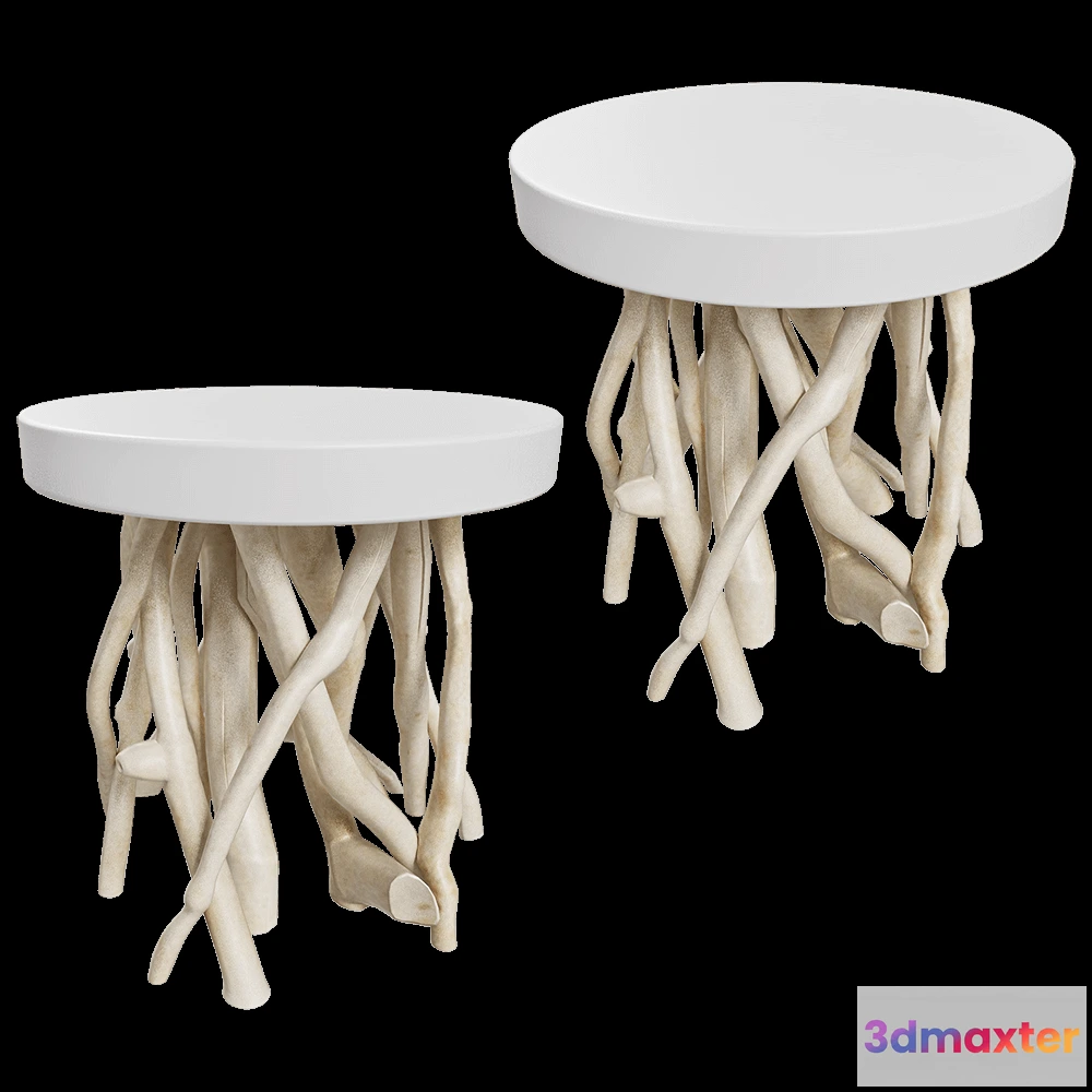 1643044 - Zuiver Group   - Side table Cumi glossy white 3D Max