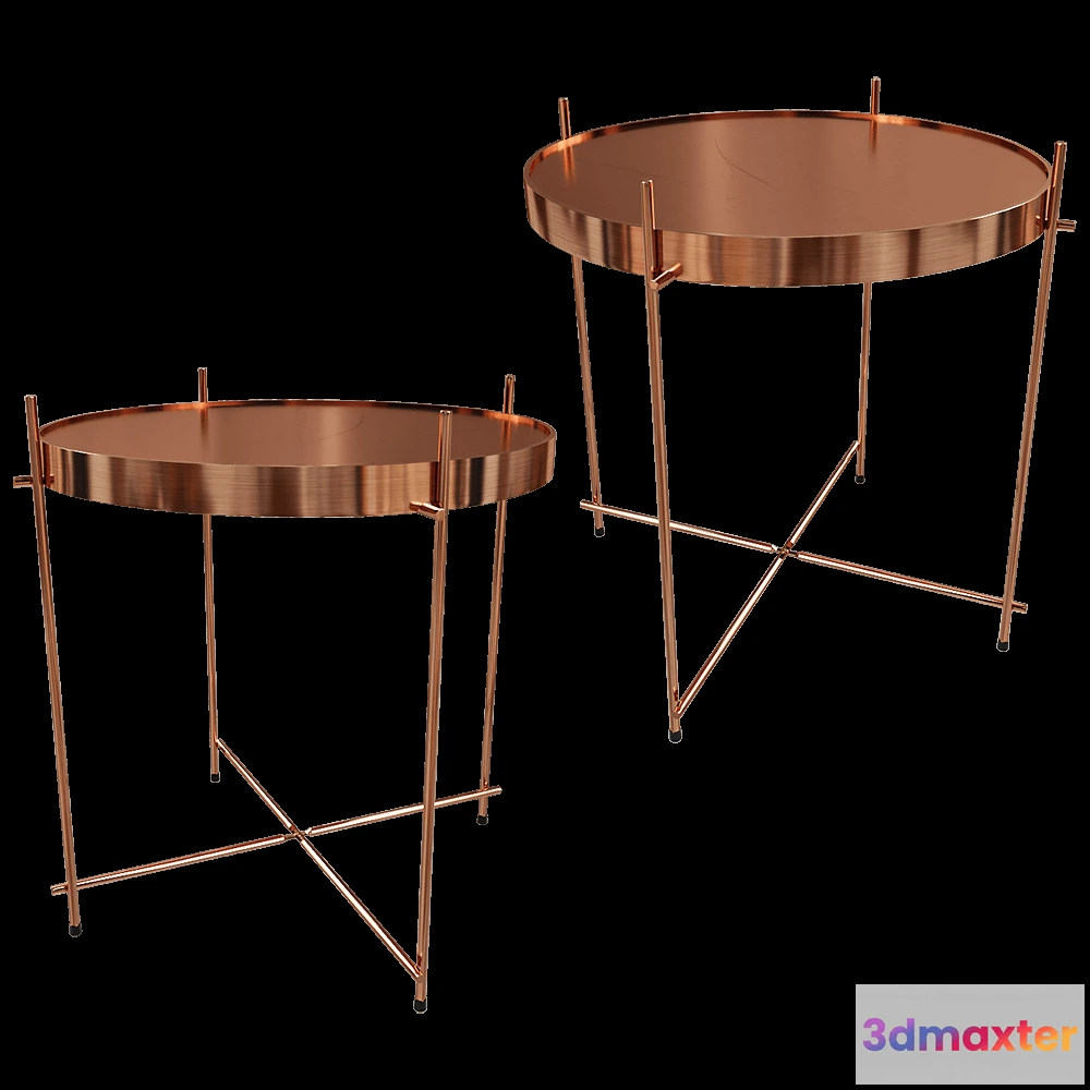 1643048 - Zuiver Group   - Side table Cupid S Copper 3D Max