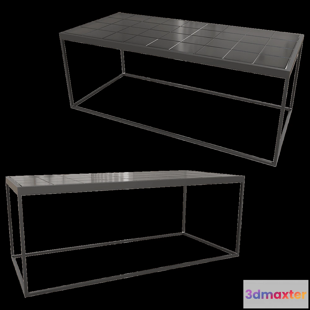 1643074 - Zuiver Group   - Coffee table Glazed black 3D Max