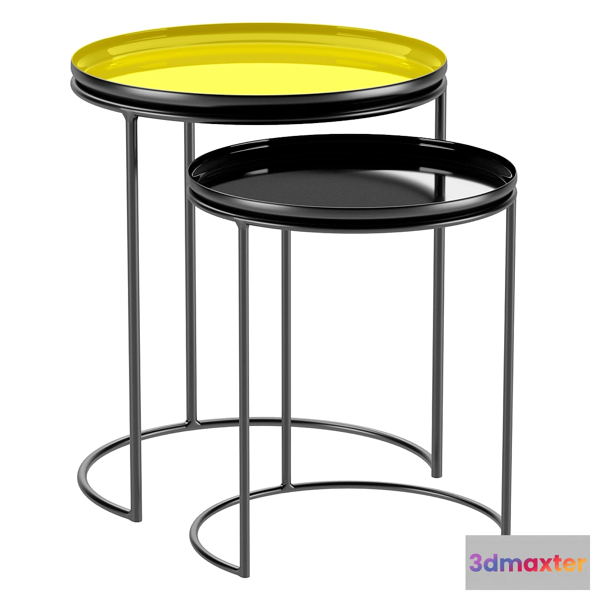 541593 - Set of 2 round coffee tables Tivara