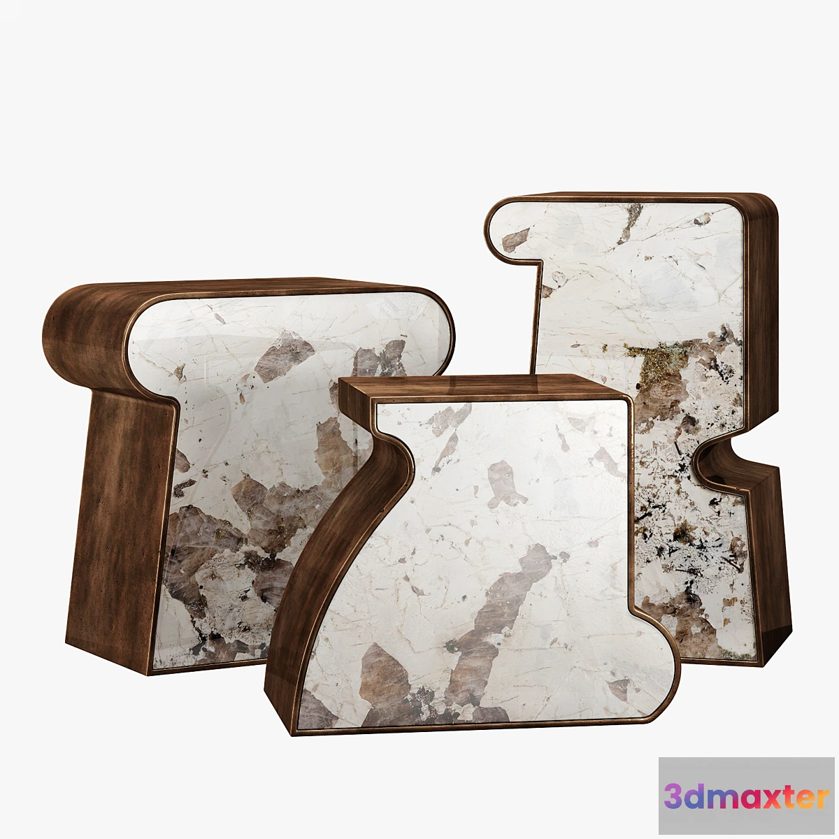 542933 - Kelly Wearstler ternion traid tercet side table