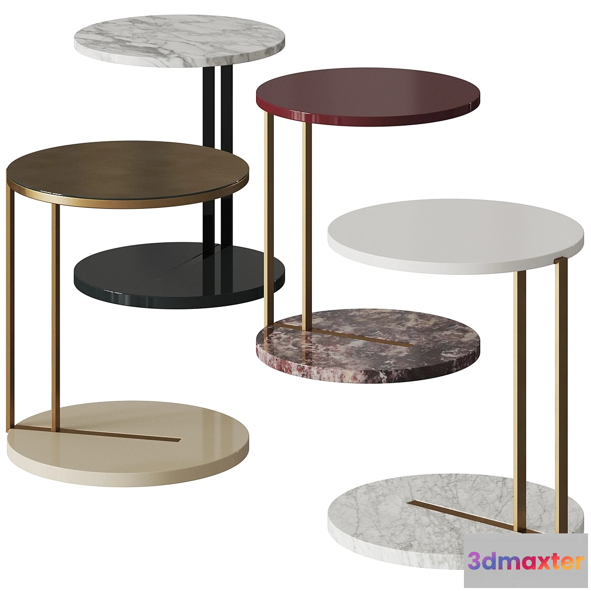 543073 - Meridiani Ralf Coffee & Side Table Comp. 2