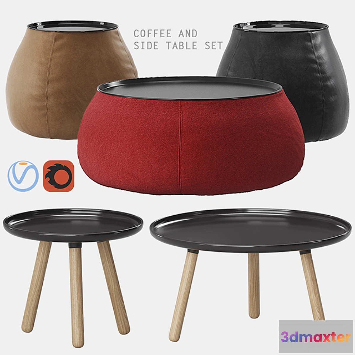 561015 - Coffee and side table set