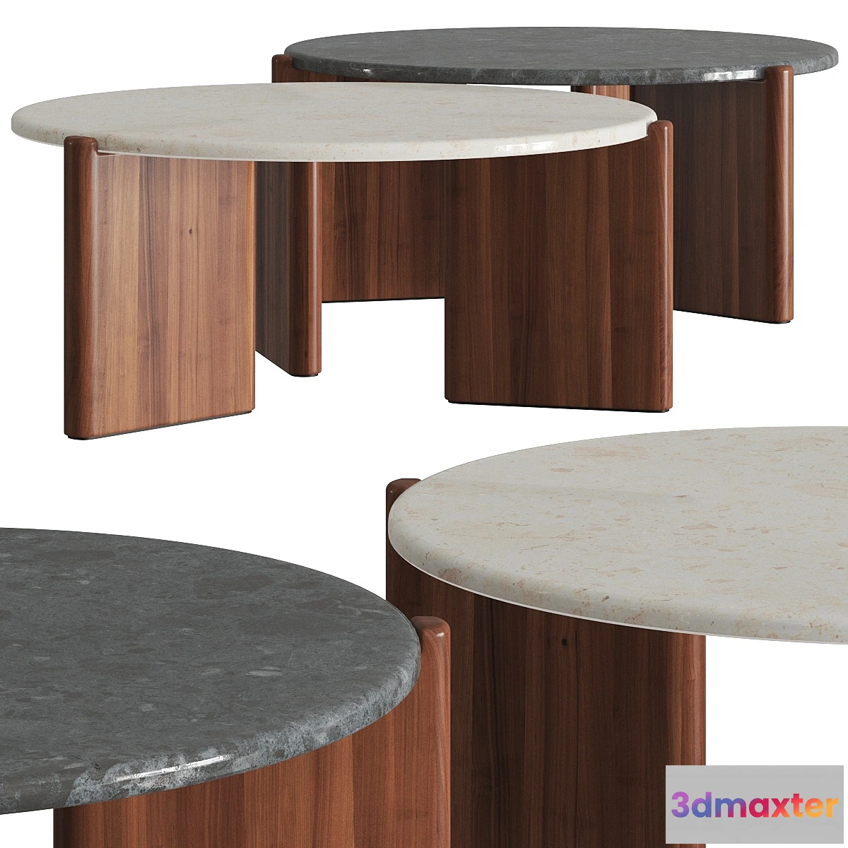 561627 - CB2 Santoro Quartz Coffee Tables