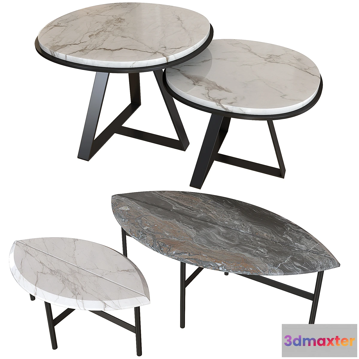 561887 - Set coffee table 003. BOOK ONE & TWO. Meridiani JUDD