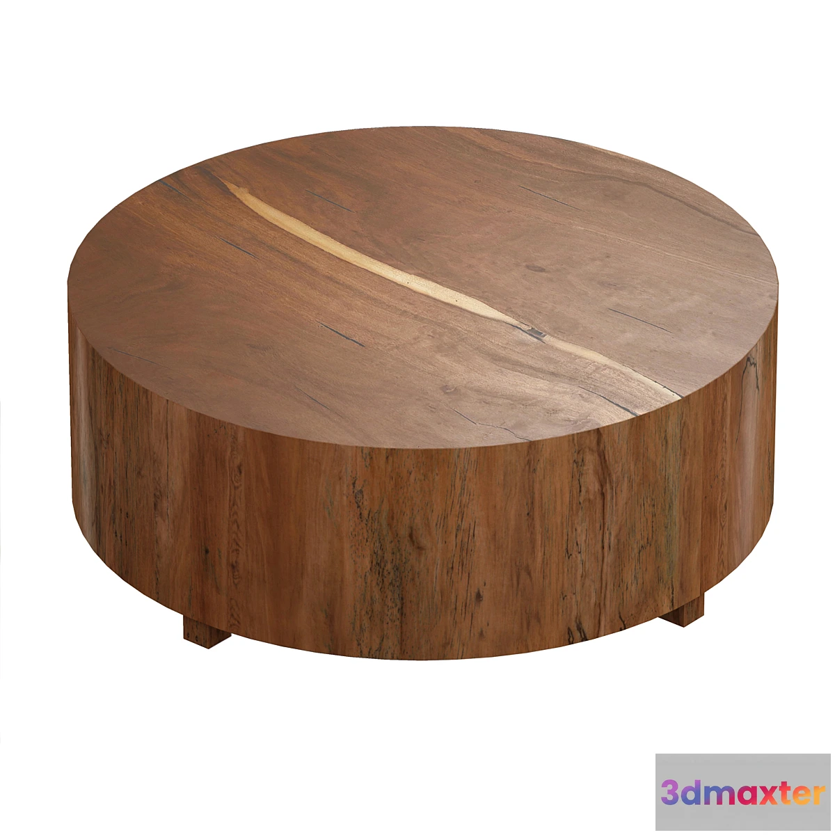 561889 - Dillon Natural Yukas Round Wood Coffee Table (Crate and Barrel)
