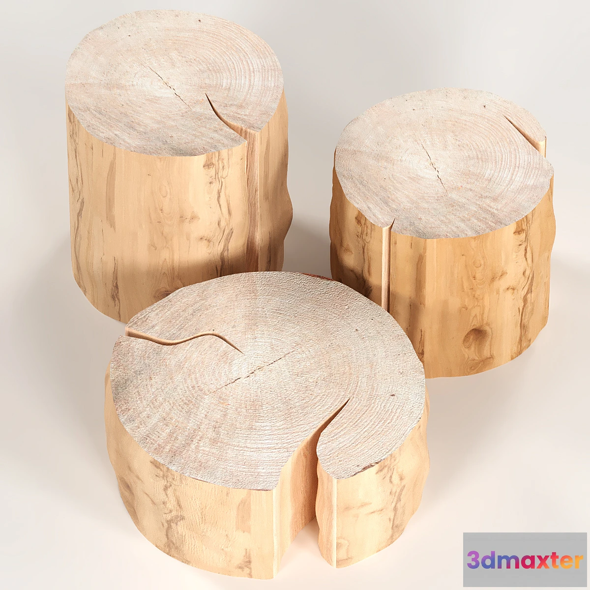 561929 - 3 coffee table stump.