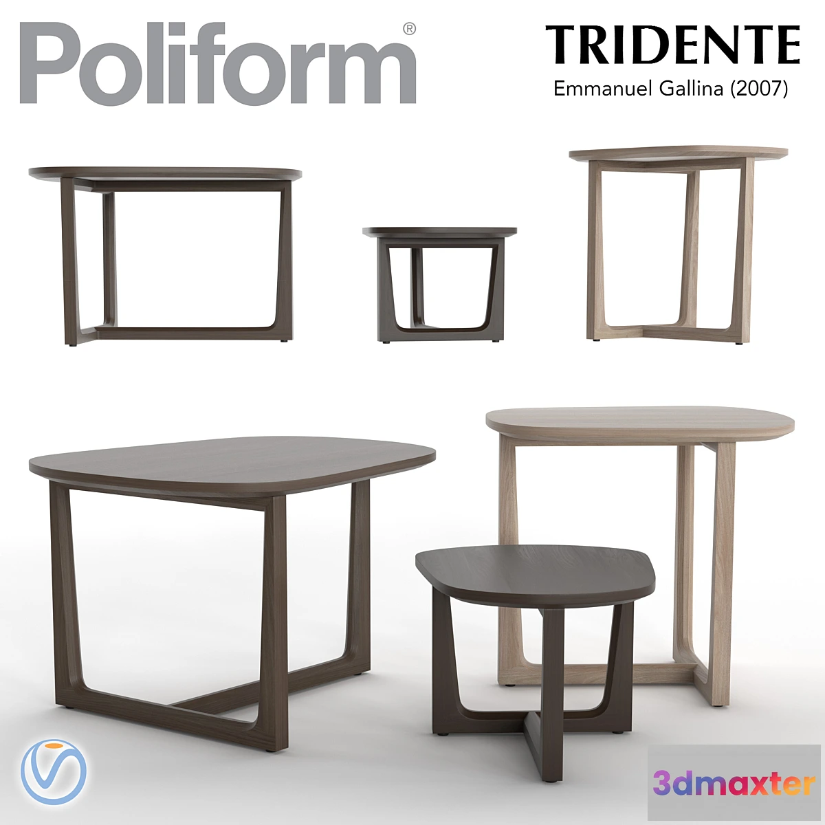 587906 - Poliform Tridente Table set