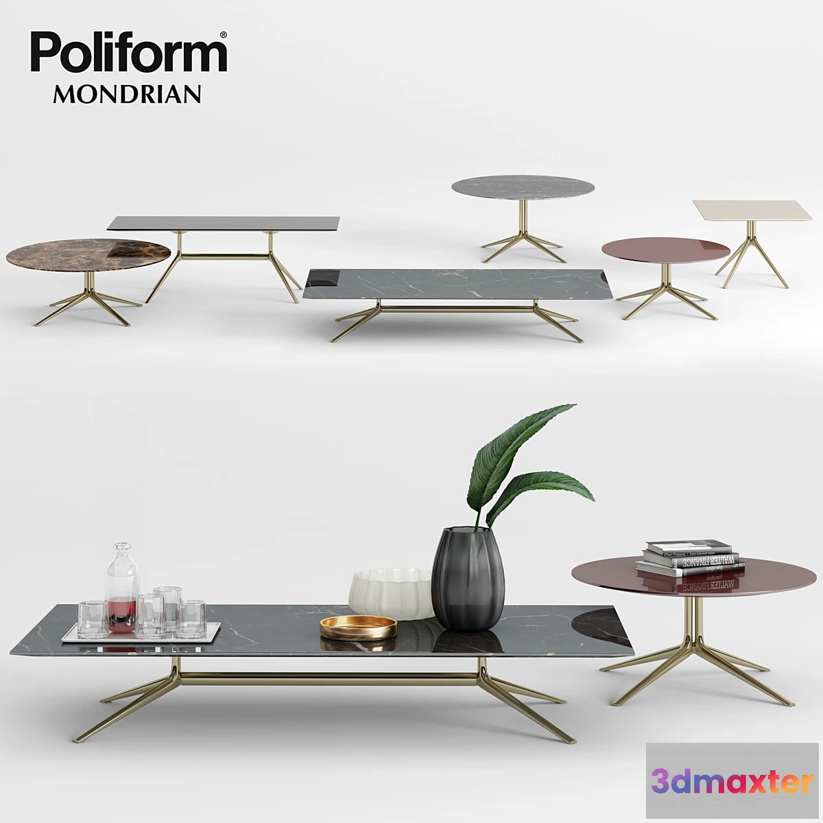 587934 - Poliform Mondrian Coffee Tables - 1
