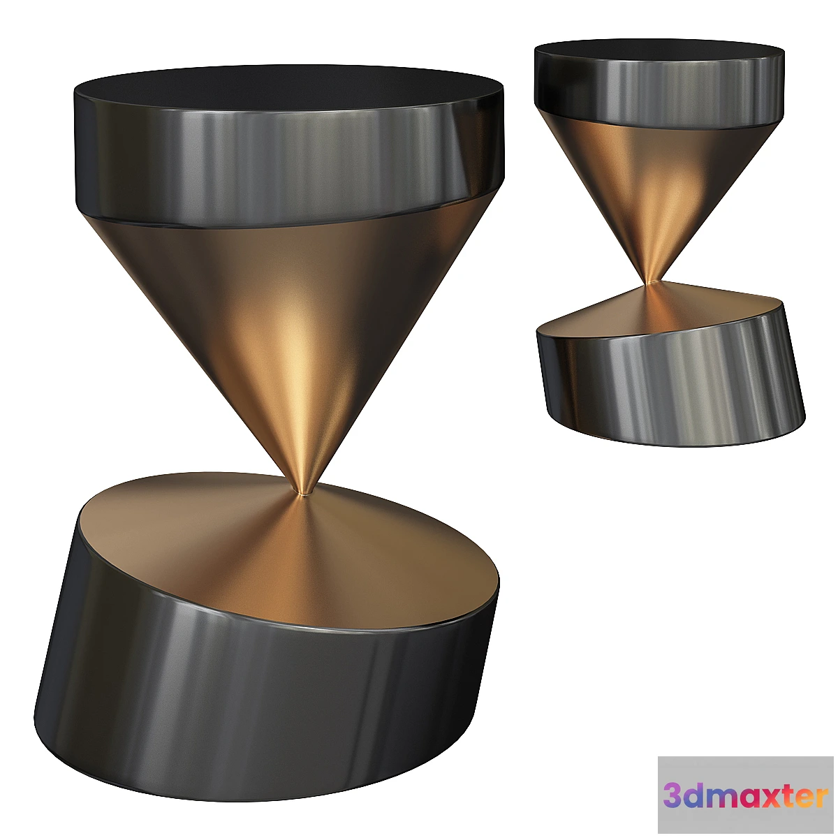 592424 - SET OF TWO THE WHIRLING TWINS COFFEE TABLES