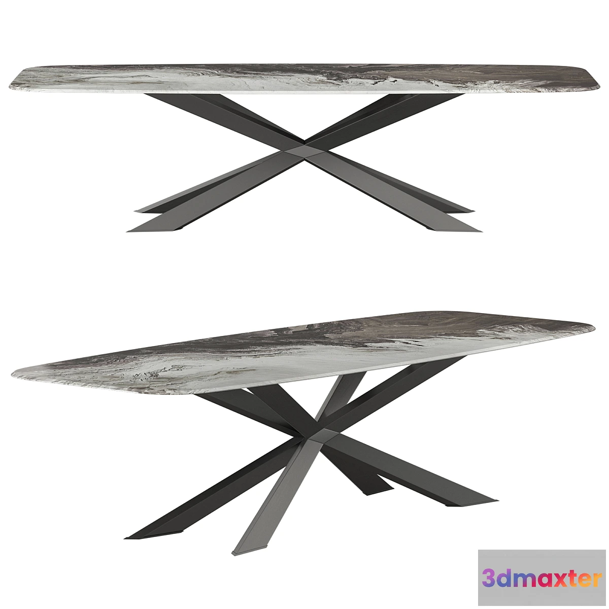 601311 - Cattelan Italia Spyder Crystalart Dining Table